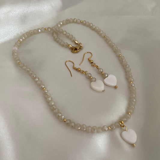 Ensemble coeur coquillage