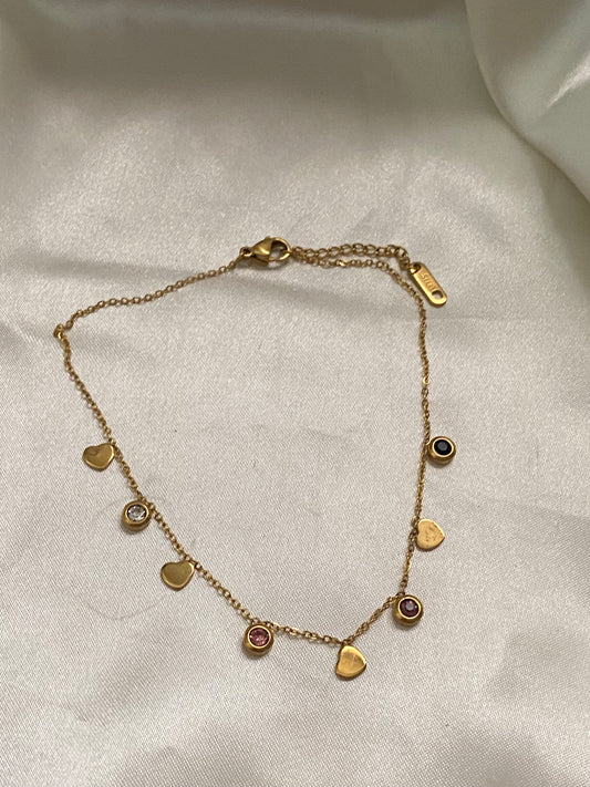 Chaîne cheville cœur