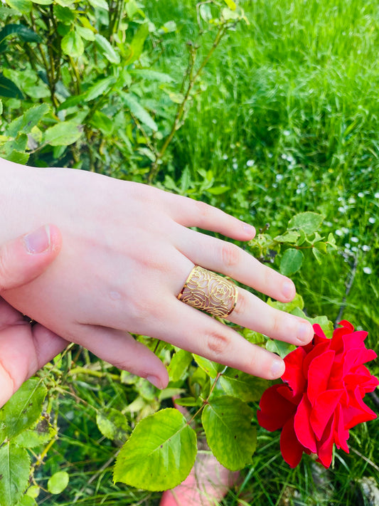 Bague florale