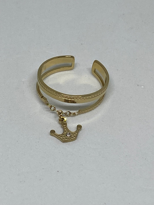 Bague acier couronne
